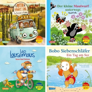 Diverse. Maxi-Pixi-4er-Set 127: Draußen unterwegs (4x1 Exemplar). Carlsen Verlag GmbH, 2026.
