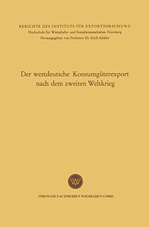 Leitherer, Eugene. Der westdeutsche Konsumgüterexport nach dem zweiten Weltkrieg. VS Verlag für Sozialwissenschaften, 1958.