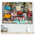 Hamburg Graffiti (hochwertiger Premium Wandkalender 2025 DIN A2 quer), Kunstdruck in Hochglanz