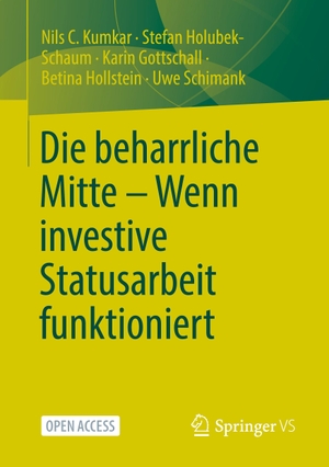Kumkar, Nils C. / Holubek-Schaum, Stefan et al. Die beharrliche Mitte ¿ Wenn investive Statusarbeit funktioniert. Springer Fachmedien Wiesbaden, 2022.