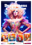 Dragqueens. Drag- und Travestie Kunst. Illustrationen (Wandkalender 2025 DIN A4 hoch), CALVENDO Monatskalender