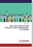 How the Fortune 500 interacts with stakeholders on Twitter