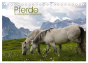 Pferde - In natürlicher Umgebung (Tischkalender 2025 DIN A5 quer), CALVENDO Monatskalender