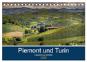 Piemont und Turin (Tischkalender 2025 DIN A5 quer), CALVENDO Monatskalender