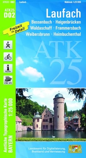 Landesamt für Digitalisierung, Breitband und Vermessung (Hrsg.). ATK25-D02 Laufach (Amtliche Topographische Karte 1:25000) - Bessenbach, Heigenbrücken, Waldaschaff, Frammersbach, Weibersbrunn, Heimbuchenthal. LDBV Bayern, 2026.