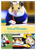 School Hamster - Eifrige KI Hamster präsentieren ihre Hamsterschule (Wandkalender 2025 DIN A4 hoch), CALVENDO Monatskalender