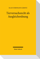 Tierversuchsrecht als Ausgleichordnung