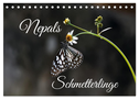 Nepals Schmetterlinge (Tischkalender 2024 DIN A5 quer), CALVENDO Monatskalender