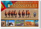 Reise durch Asien - Mongolei (Tischkalender 2024 DIN A5 quer), CALVENDO Monatskalender