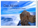 Die Alpen ¿ vom Tal bis zum Gipfel (Wandkalender 2024 DIN A4 quer), CALVENDO Monatskalender