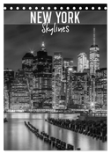 NEW YORK Skylines (Tischkalender 2024 DIN A5 hoch), CALVENDO Monatskalender