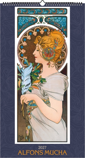 Neumann Verlage GmbH & Co KG (Hrsg.). Alfons Mucha 2027 - Kunstkalender 33x60 cm mit Jugendstil-Motiven und Glitzereffekt und sprachneutralem Kalendarium. Neumann Verlage GmbH & Co, 2026.