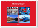 Hurtigruten - Unterwegs mit dem Postschiff (Tischkalender 2025 DIN A5 quer), CALVENDO Monatskalender