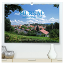 Murnau und das Blaue Land - Aquarelle und Fotografien (hochwertiger Premium Wandkalender 2024 DIN A2 quer), Kunstdruck in Hochglanz
