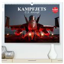 Kampfjets. U.S. Aircraft (hochwertiger Premium Wandkalender 2024 DIN A2 quer), Kunstdruck in Hochglanz