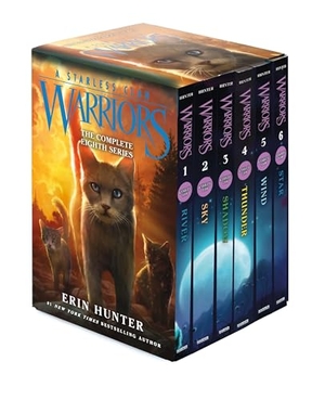 Hunter, Erin. Warriors - A Starless Clan Box Set: Volumes 1 to 6 : A Starless Clan #1: River, A Starless Clan #2: Sky, Starless Clan #3: Shadow, A Starless Clan #4: Thunder, A Starless Clan #5: Wind, A Starless Clan #6: Star. Thomas Nelson, 2026.