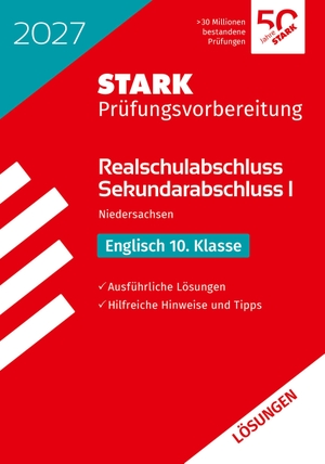 STARK Lösungen zu Englisch - Realschulabschluss 2027 Niedersachsen - Prüfungsvorbereitung. Stark Verlag GmbH, 2026.