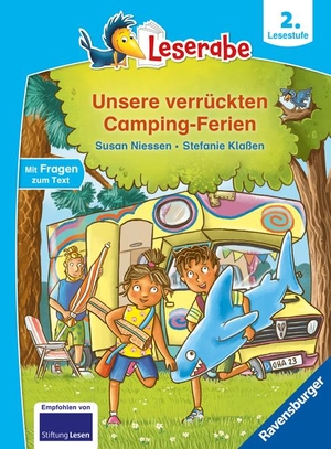Niessen, Susan. Unsere verrückten Camping-Ferien - lesen lernen mit dem Leseraben - Erstlesebuch - Kinderbuch ab 7 Jahren - lesen üben 2. Klasse (Leserabe 2. Klasse). Ravensburger Verlag, 2024.
