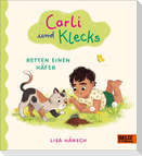 Carli und Klecks retten einen Käfer