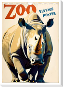 Zoo Vintage-Poster (Wandkalender 2025 DIN A4 hoch), CALVENDO Monatskalender