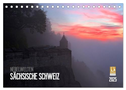 Nebelwelten Sächsische Schweiz (Tischkalender 2025 DIN A5 quer), CALVENDO Monatskalender
