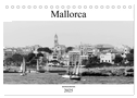 Mallorca monochrom (Tischkalender 2025 DIN A5 quer), CALVENDO Monatskalender