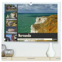 Normandie - Raue Küste und malerische Hafenstädte (hochwertiger Premium Wandkalender 2024 DIN A2 quer), Kunstdruck in Hochglanz