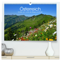 Österreich. Grüße vom Land der Berge und Seen (hochwertiger Premium Wandkalender 2024 DIN A2 quer), Kunstdruck in Hochglanz