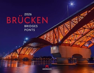 Ackermann Kunstverlag GmbH (Hrsg.). Brücken Kalender 2026 - Hochwertiger Architektur-Kalender im großen Querformat (54x42 cm) | Beeindruckende Bauwerke. Ackermann Kunstverlag, 2025.