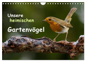 Unsere heimischen Gartenvögel (Wandkalender 2024 DIN A4 quer), CALVENDO Monatskalender