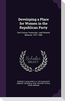 Developing a Place for Women in the Republican Party