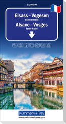 Elsass - Vogesen - Schwarzwald, Regionalstrassenkarte 1:200'000