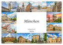 München Impressionen (Wandkalender 2024 DIN A4 quer), CALVENDO Monatskalender