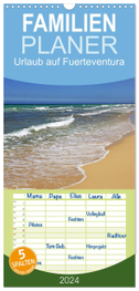 Familienplaner 2025 - Urlaub auf Fuerteventura mit 5 Spalten (Wandkalender, 21 x 45 cm) CALVENDO