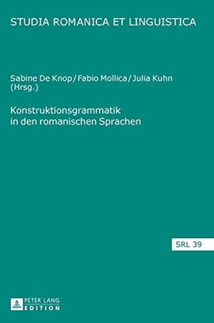 De Knop, Sabine / Julia Kuhn et al (Hrsg.). Konstruktionsgrammatik in den romanischen Sprachen. Peter Lang, 2013.