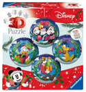 3D Puzzle-Ball-Set Holiday Baubles Disney