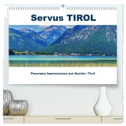Servus TIROL Panorama Impressionen aus Austria / Tirol (hochwertiger Premium Wandkalender 2024 DIN A2 quer), Kunstdruck in Hochglanz