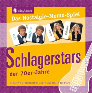 Verlag, SingLiesel (Hrsg.). Unsere deutschen Schlagerstars - Das Nostalgie-Memo-Spiel. Singliesel GmbH, 2016.