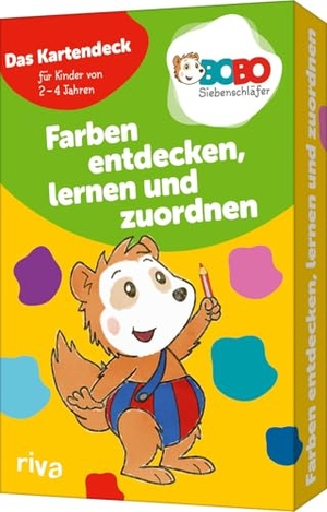 Riva Verlag (Hrsg.). Bobo Siebenschläfer - Farben entdecken, lernen und zuordnen - Das Kartendeck für Kinder von 2-4 Jahren | Farbenfrohes Lernspiel/Denkspiel mit bunten Bildergeschichten. riva Verlag, 2025.