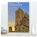 Münster entdecken (hochwertiger Premium Wandkalender 2024 DIN A2 hoch), Kunstdruck in Hochglanz