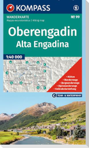 KOMPASS Wanderkarte 99 Oberengadin / Alta Engadina 1:40.000