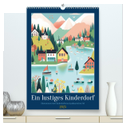 Ein lustiges Kinderdorf (hochwertiger Premium Wandkalender 2025 DIN A2 hoch), Kunstdruck in Hochglanz