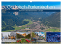 Garmisch-Partenkirchen - Zentrum des Werdenfelser Landes (Wandkalender 2024 DIN A2 quer), CALVENDO Monatskalender