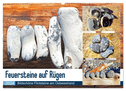 Feuersteine auf Rügen - Bildschöne Flintsteine am Ostseestrand (Wandkalender 2024 DIN A2 quer), CALVENDO Monatskalender