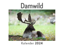 Damwild (Wandkalender 2024, Kalender DIN A4 quer, Monatskalender im Querformat mit Kalendarium, Das perfekte Geschenk)