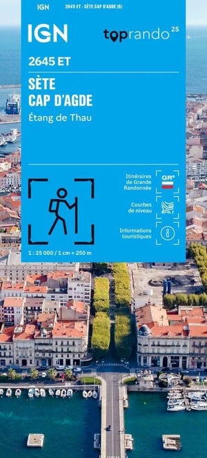 2645ET Sète - Cap D'Agde - Étang De Thau - 1:25000. IGN Frankreich, 2026.