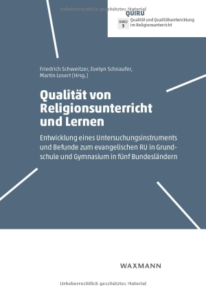 Schweitzer, Friedrich / Evelyn Schnaufer et al (Hrsg.). Qualität von Religionsunterricht und Lernen - Entwicklung eines Untersuchungsinstruments und Befunde zum evangelischen RU in Grundschule und Gymnasium in fünf Bundesländern. QUIRU/Qualität und Qualitätsentwicklung im Religionsunterricht Bd. 3. Waxmann Verlag, 2024.