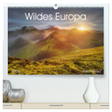 Wildes Europa 2024 (hochwertiger Premium Wandkalender 2024 DIN A2 quer), Kunstdruck in Hochglanz