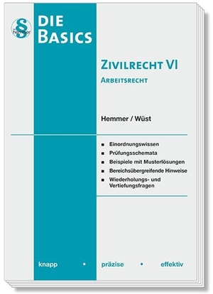 Hemmer, Karl-Edmund / Wüst, Achim et al. Basics Zivilrecht VI - Arbeitsrecht - knapp - präzise - effektiv. Hemmer-Wuest, 2024.