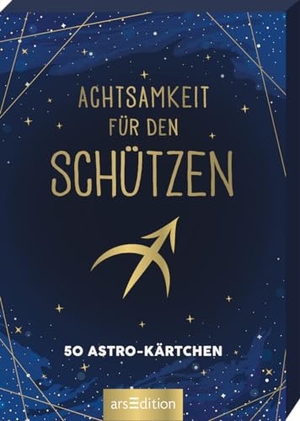Achtsamkeit für den Schützen - 50 Astro-Kärtchen. Ars Edition GmbH, 2022.